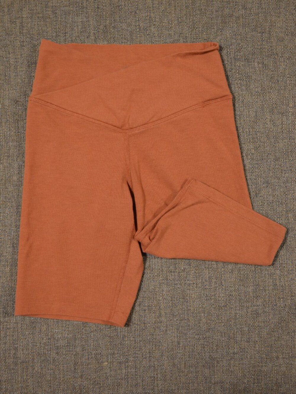 Women's extra high rise biker short - coral color